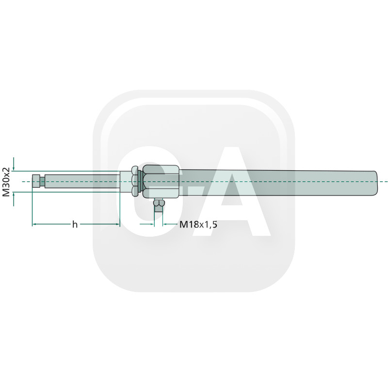 Verin hydraulique vannes 4 